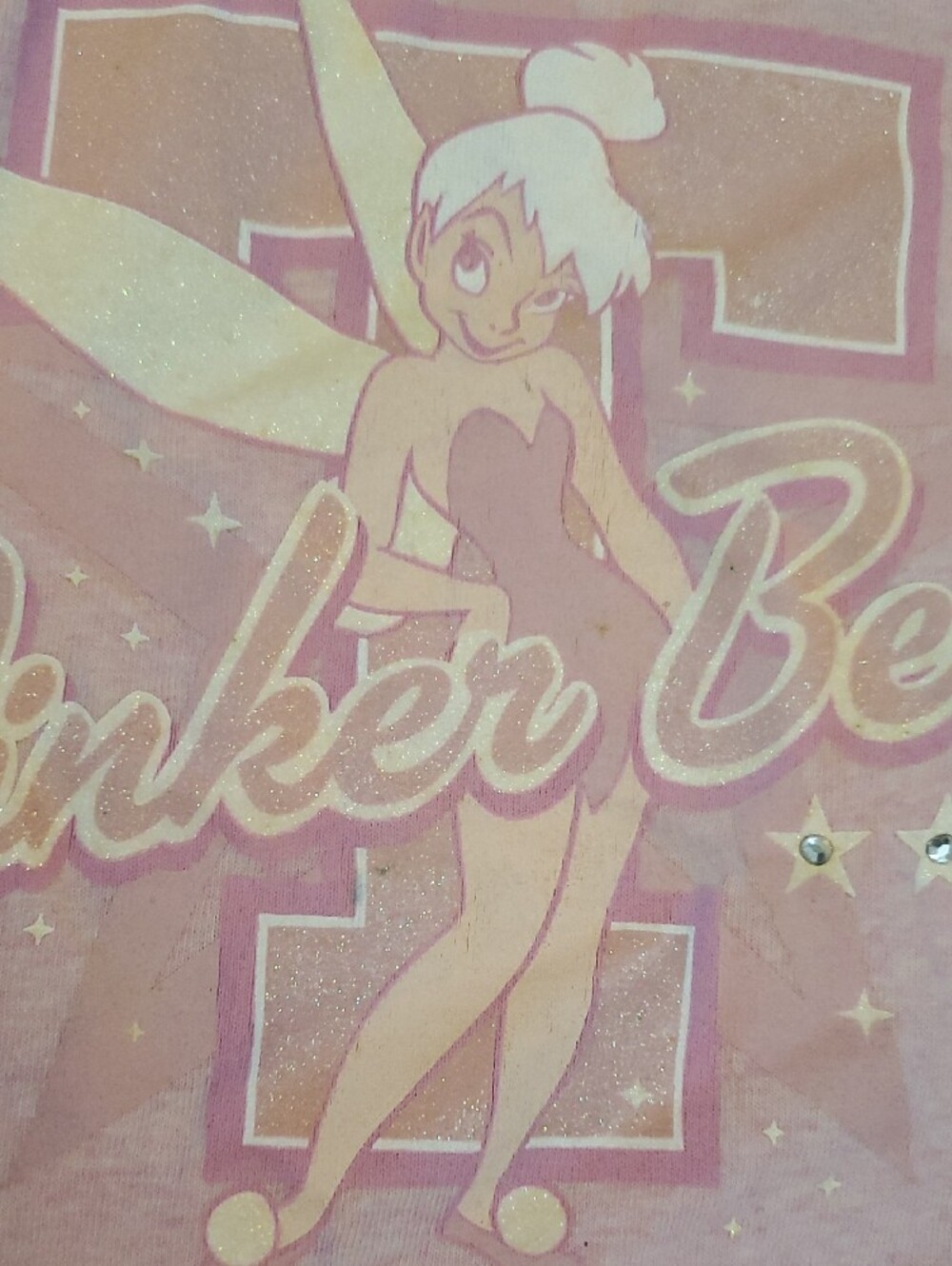 Disney Store Tinkerbell Sleep Dress Size Large Cotton - Picture 7 of 11